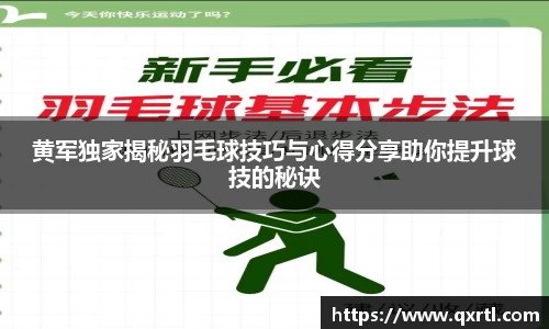 黄军独家揭秘羽毛球技巧与心得分享助你提升球技的秘诀